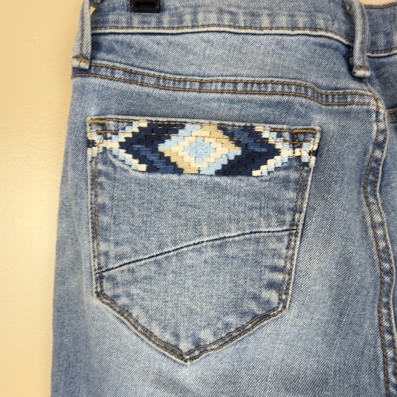 DRIFTWOOD Colette Women’s Straight-Leg Cropped Embroidered Jeans Size 27 - Picture 8 of 13